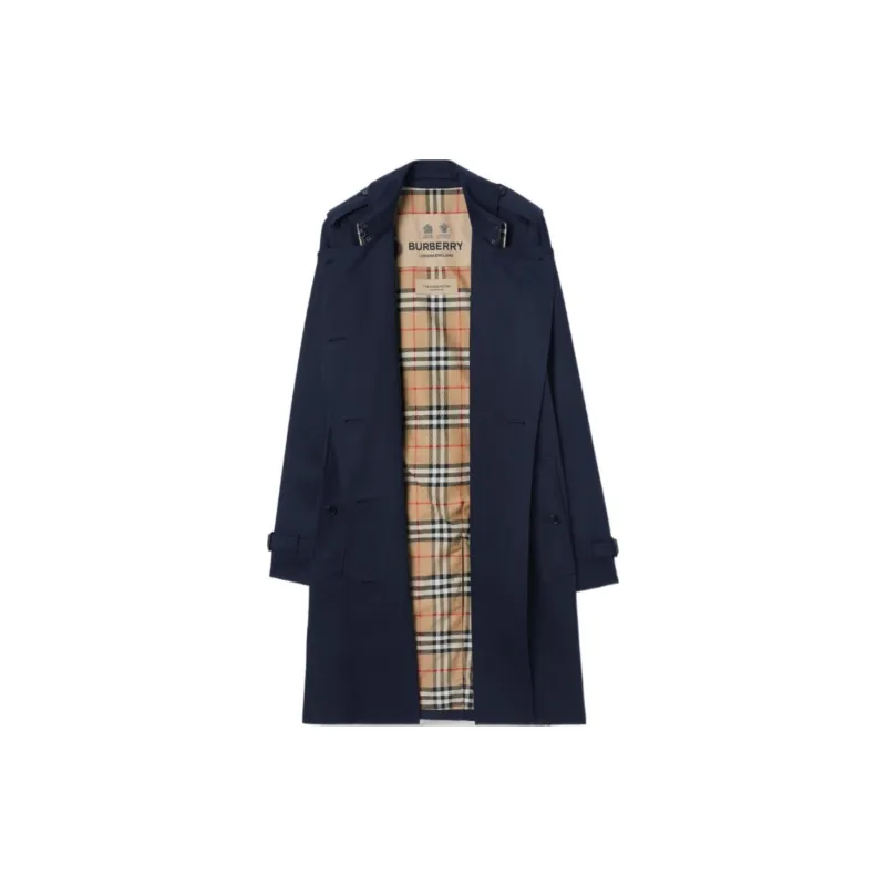Burberry Trench Coat Women's Blue-1