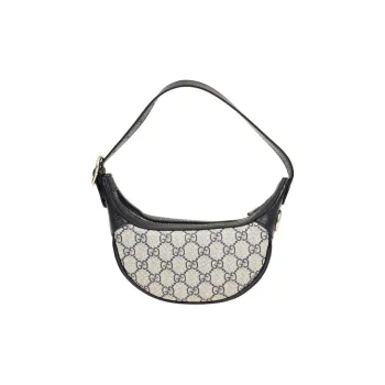 GUCCI Ophidia Canvas With Leather Shoulder Bag, Handbag, Shoulder Bag Women's