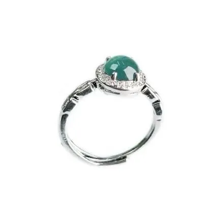 WENFUGE Bean Type Jadeite Rings Unisex-1