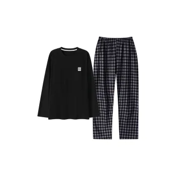WANANNI Pajama Set Men's Gift Box Set Black