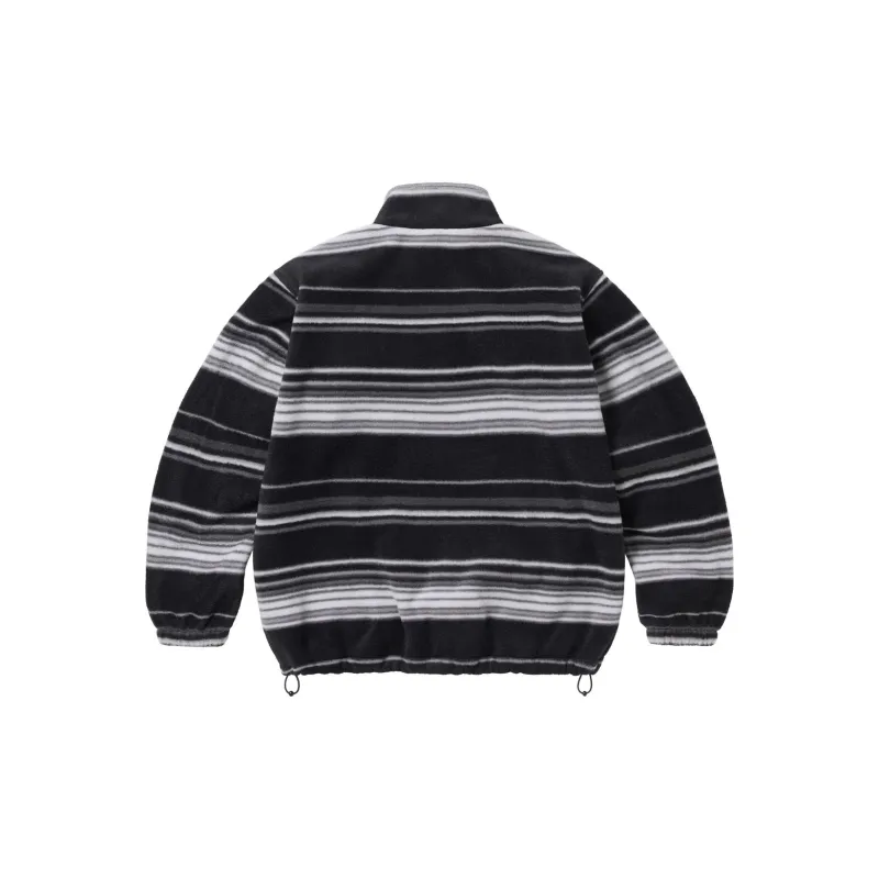 Supreme Stripe Zip Up Fleece Jacket-5
