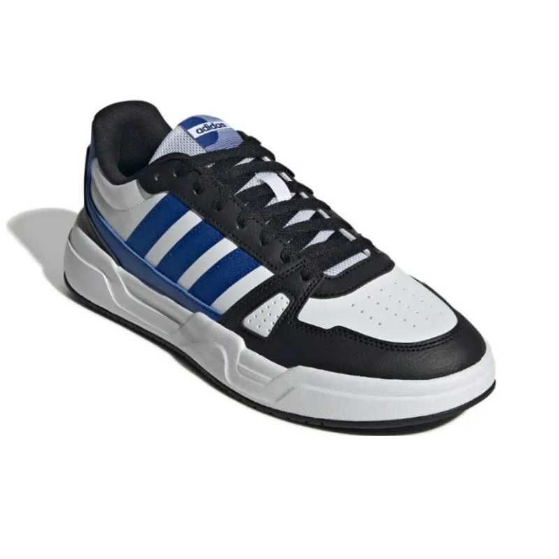 Adidas Anti Slip Wear Resistant Low Top Skateboard Shoes Unisex White Blue-2