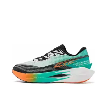 QIAODAN Flying Shadow PRO Anti Slip Wear Resistant Low Top Carbon Plate Running Shoes Men's Green Black