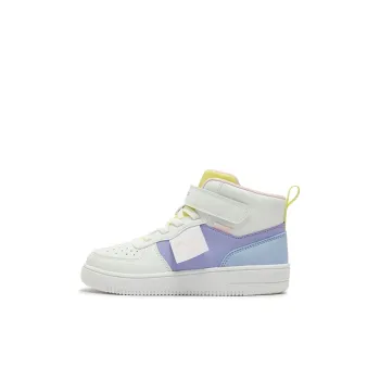 XTEP Anti Slip Wear Resistant Mid Top Kids' Skateboarding Shoes Taro Purple Kids'