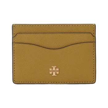 TORY BURCH Emerson Leather Card Holder Regular Women's Yellow