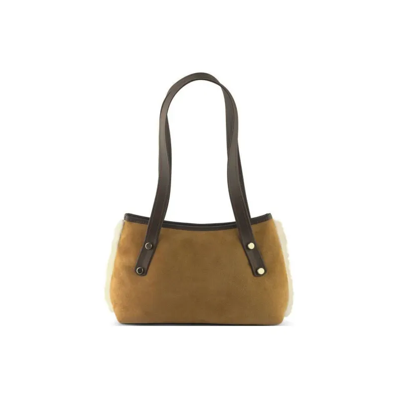 UGG Sheepskin Shoulder Bag Handbag Shoulder Bag Women's Chocolate/Chestnut-10