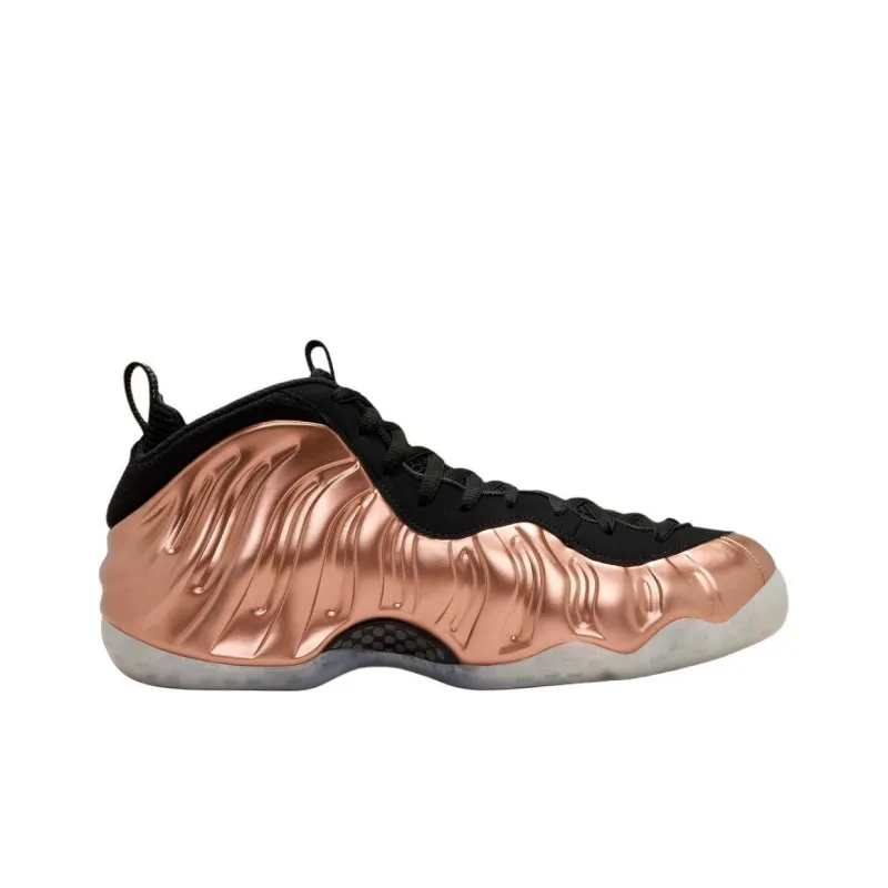 Nike Air Foamposite One Abrasion Resistant Mid Top Children's Basketball Shoes Copper Unisex-1