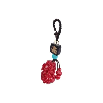 YANXIANGYUAN Cinnabar Keychains Unisex