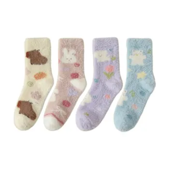 Cheemy Free Mid Calf Socks Women's 4 Pack