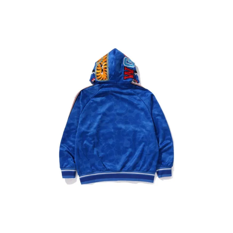 A BATHING APE Solid Camo Relaxed Fit Shark Full Zip Hoodie-8