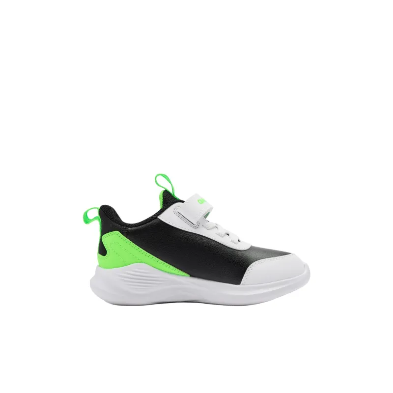 QIAODAN Anti Kick And Wear Resistant Low Top Kids' Running Shoes Black Green Children Aged 3 7 Years Old-1