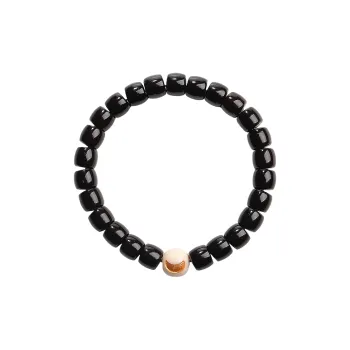 Moon Seal Hundred Rivers Coconut Shell Beads Bodhi Bracelets Unisex