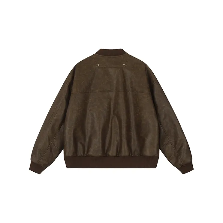 A Chock Jackets Coats Unisex Brown-1