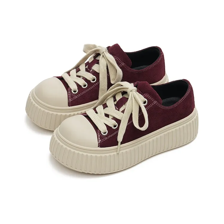 MASOOMAKE Height Increasing Low Top Skateboard Shoes Women's-6