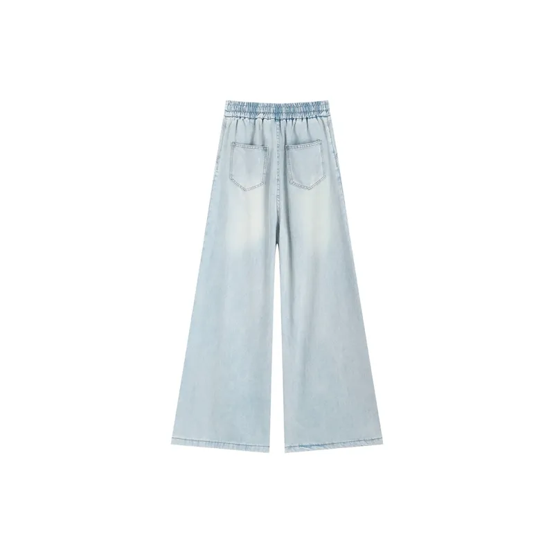PZGE Jeans Women's Light Blue Pants Tencel-1