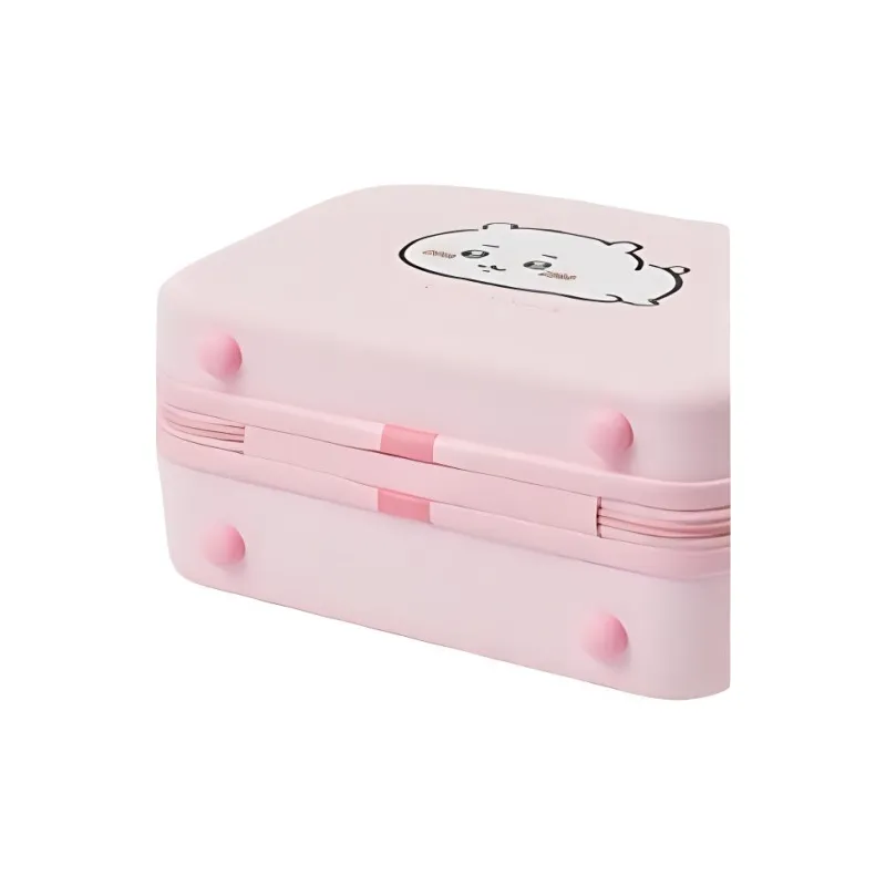 MINISO Polyester Valise Medium Size Unisex Pink/Blue/Yellow-4
