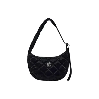MLB New York Yankees Collaboration PU Polyurethane Portable Crossbody Bag Shoulder Bag Regular Women's Black