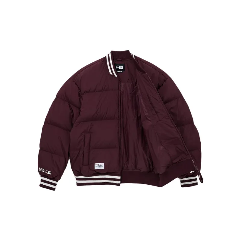 New Era FW24 Down Jacket Unisex Burgundy-1