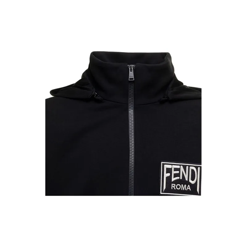 FENDI SS22 Jackets Coats Men's Black-5