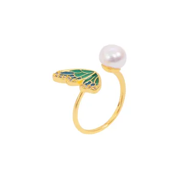ZHENZHUAOMI Freshwater Pearl Rings Women's
