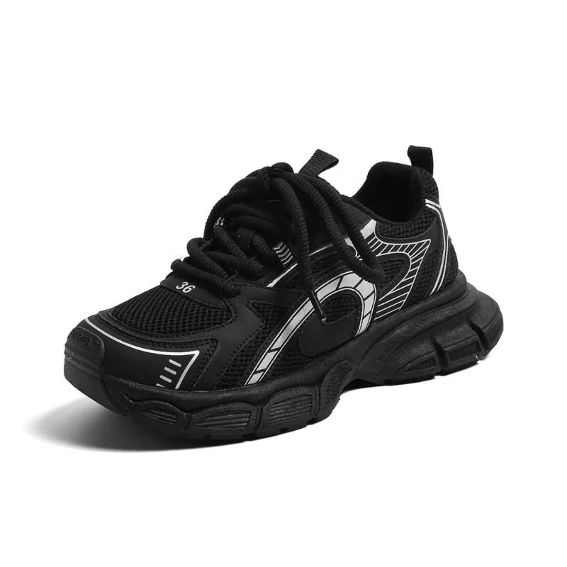 HUANQIU Anti-Slip And Wear-Resistant Breathable Low-Top Chunky Sneakers Women's-8