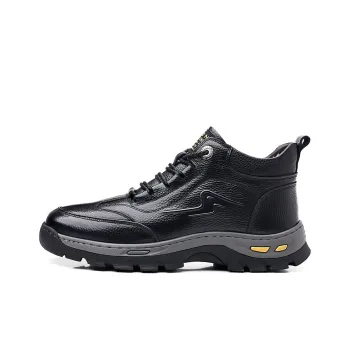 ΛOLUNKΛ Slip Resistant Mid Top Casual Shoes Men's Black