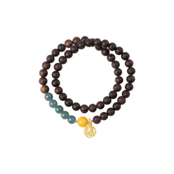 Moon Seal Hundred Rivers Fragrance Agarwood Bracelets Unisex
