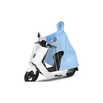 TAIKONG Men's And Women's Single Raincoat Special For Motorcycle And Scooter Outdoor Cycling Semi Transparent Style