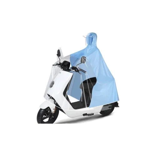 TAIKONG Men's And Women's Single Raincoat Special For Motorcycle And Scooter Outdoor Cycling Semi Transparent Style