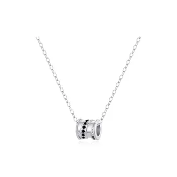 North Cain S999 Fine Silver Synthetic Cubic Zirconia Necklaces Women's