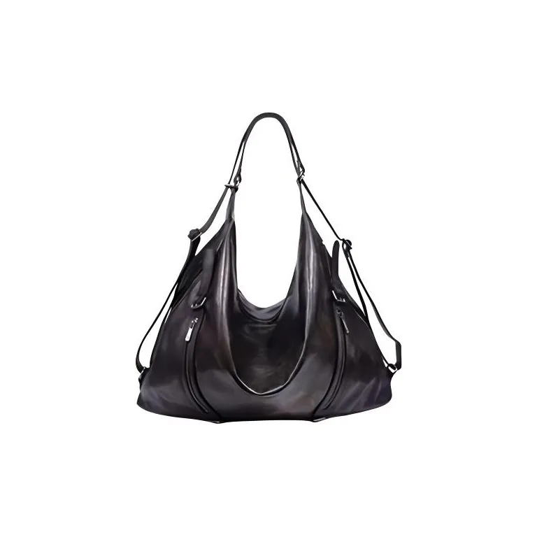 Pre-spel Cow Leather One Shoulder Crossbody Backpack Extra Large Women's Color Touch-1