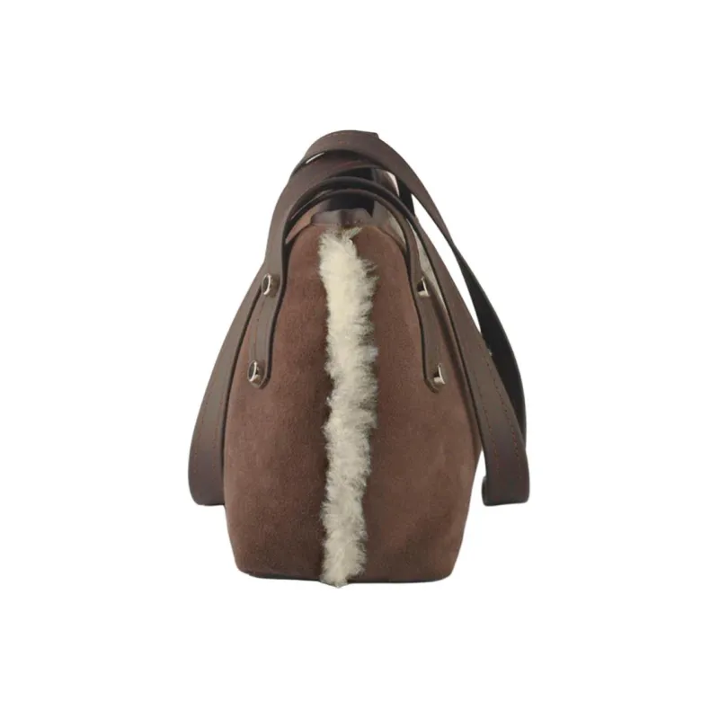 UGG Sheepskin Shoulder Bag Handbag Shoulder Bag Women's Chocolate/Chestnut-3