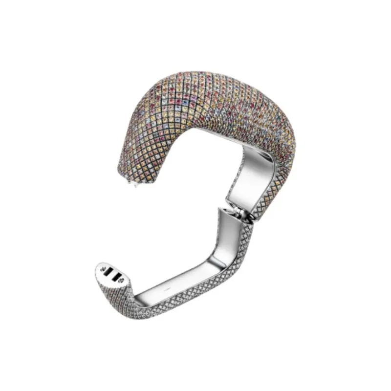 CARTIER 18K White Gold Bracelets Unisex Silver-3
