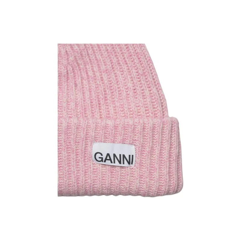 GANNI Structured Rib Beanie-3