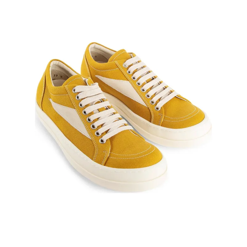 RICK OWENS/RO Porterville Low Top Skateboard Shoes Women's Yellow-3