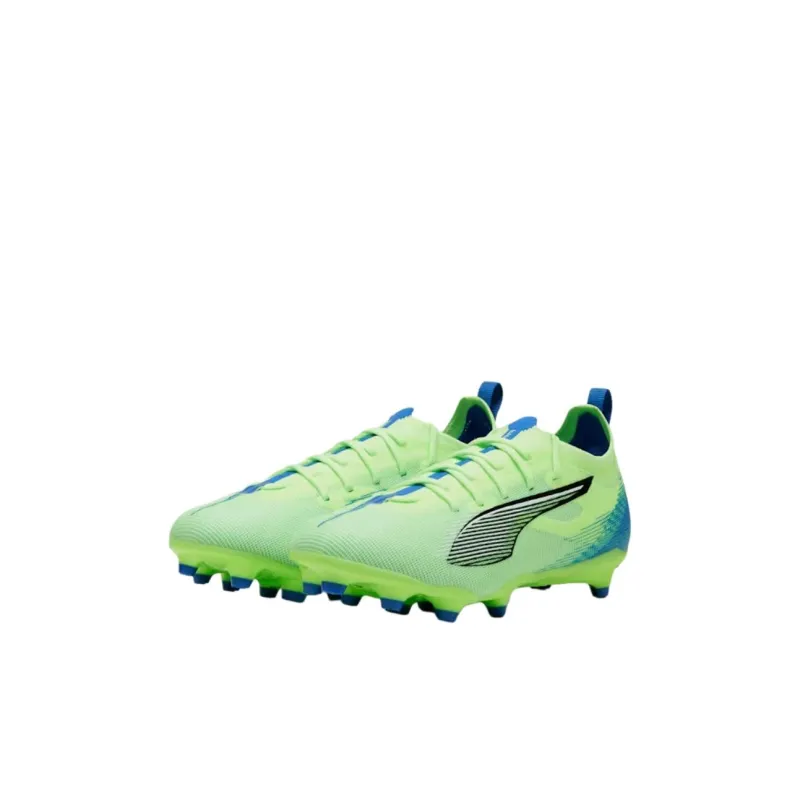 PUMA Ultra 5 Pro Anti Slip Wear Resistant Low Top Kids' Soccer Shoes Green Blue Kids'-2