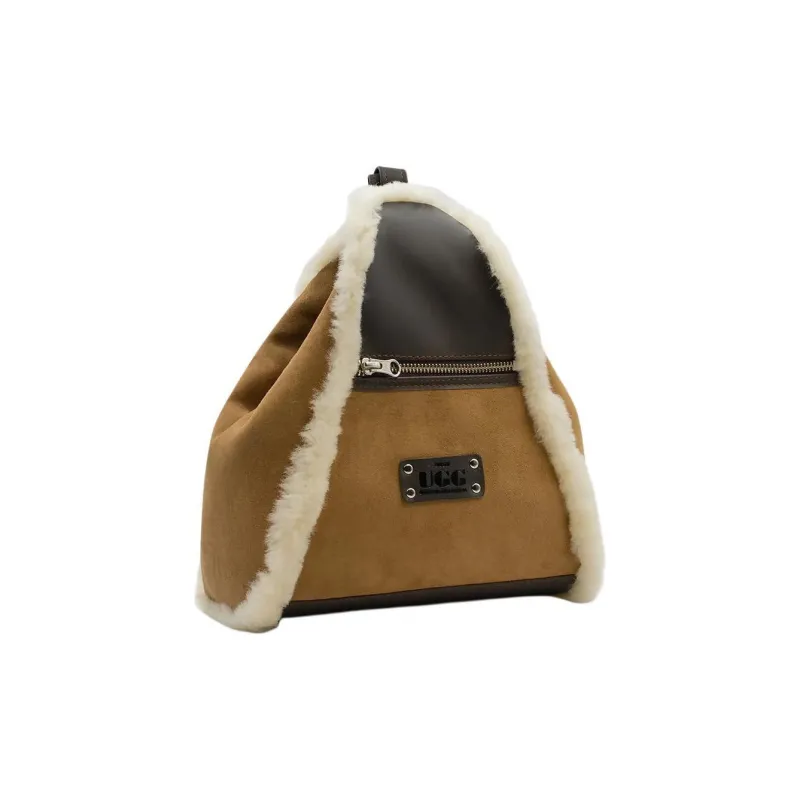 UGG Sheepskin Backpack Unisex Chocolate/Chestnut-7