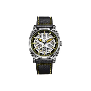 BOUX Brogues Cut Out Collection Automatic Mechanical Movement Watch Men's Watches Cut Out Dial
