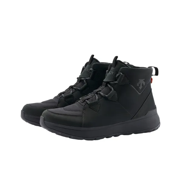 DESCENTE SKI STYLE Warm And Wear Resistant Short Snow Boots Men's Black-1