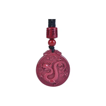 Stone On The Line Reconstructed Cinnabar Pendants Unisex