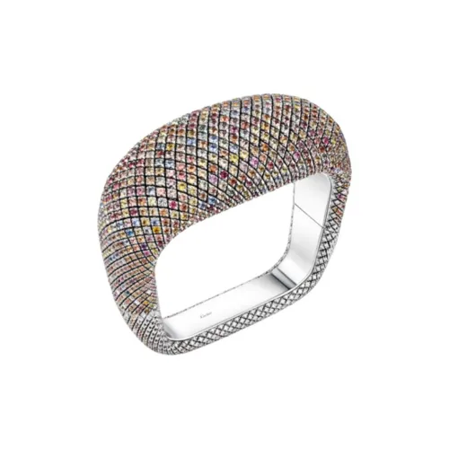 CARTIER 18K White Gold Bracelets Unisex Silver