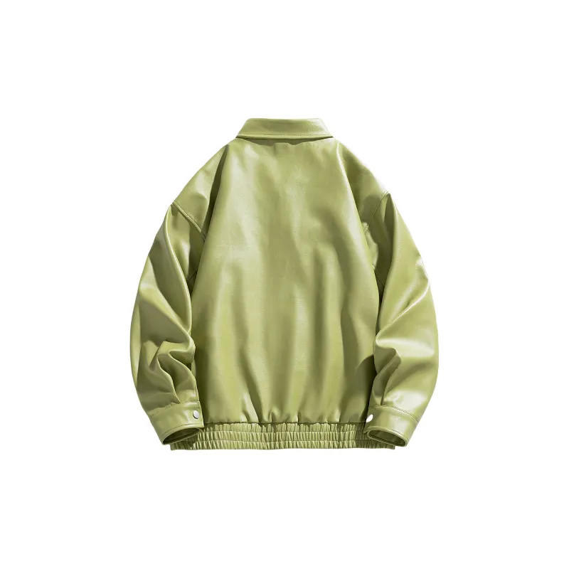 Yiwen Leather Jackets Unisex-13