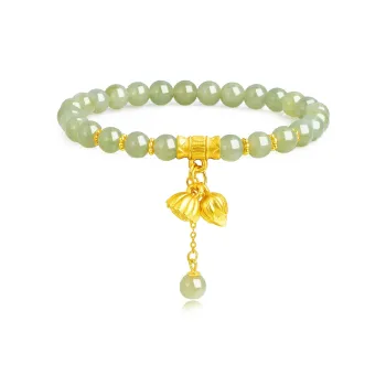 Emerald Dynasty Hetian Jade Bracelets White Jade/Pale Greenish White Jade Women's