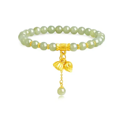 Emerald Dynasty Hetian Jade Bracelets White Jade/Pale Greenish White Jade Women's