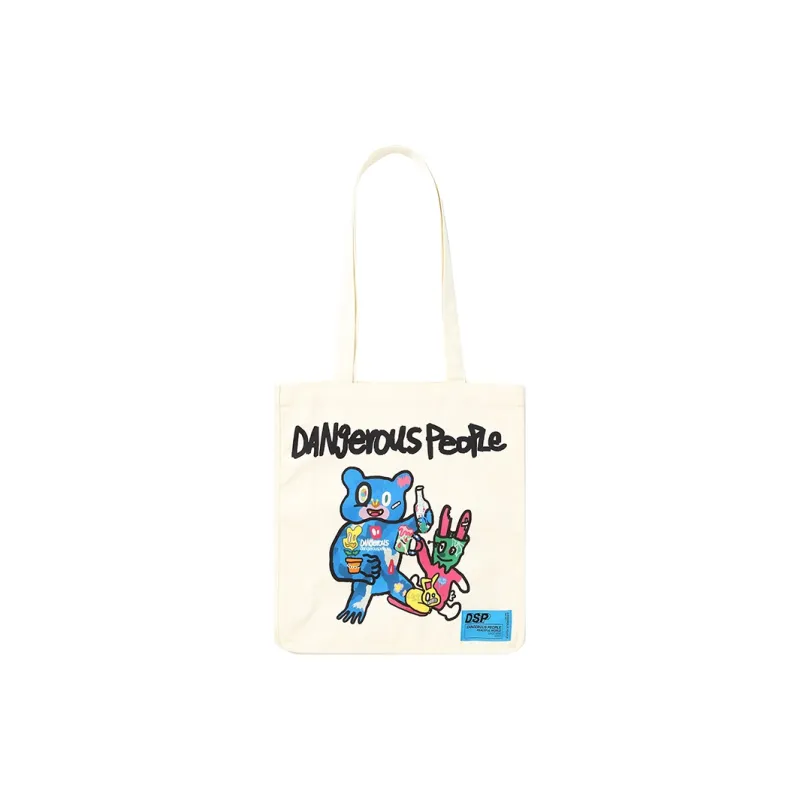 DANGEROUSPEOPLE Fabric Shoulder Bag Regular Unisex White-0