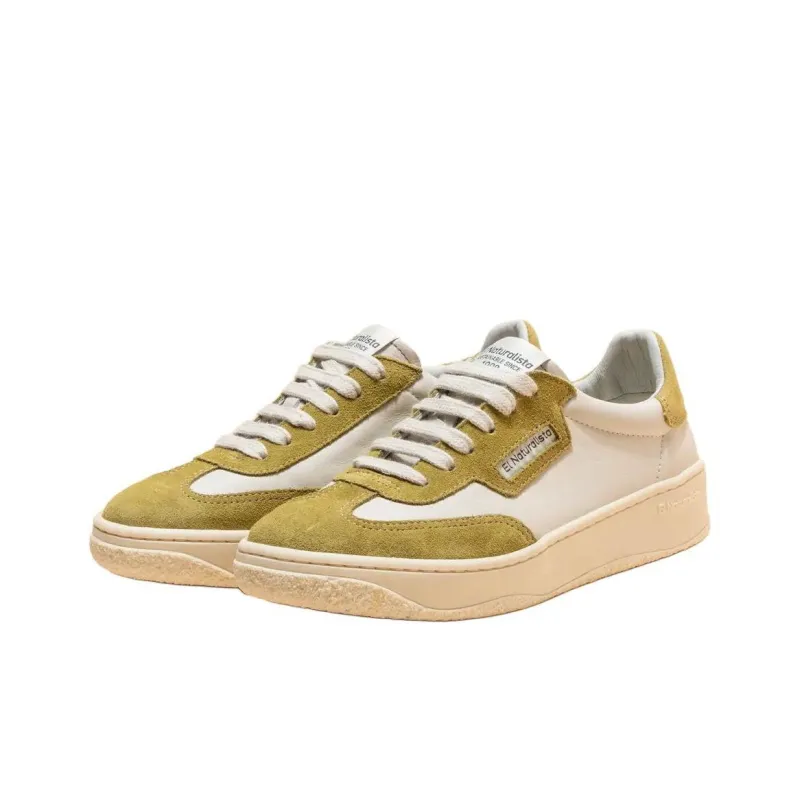 El Naturalista Tierra Low-Top Skateboard Shoes Unisex White Green-1