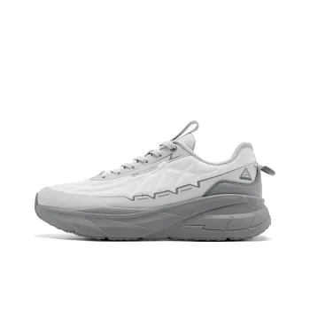 QIAODAN Flying Cloud Running Shoes Men Low-Top Gray Silver/Coal Gray