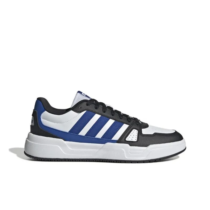 Adidas Anti Slip Wear Resistant Low Top Skateboard Shoes Unisex White Blue-1