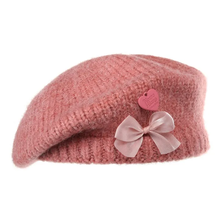 FREE RABBITⅡ Fall And Winter Fashion Warm Plush Knitted Fabric Painter Beret Women's-3