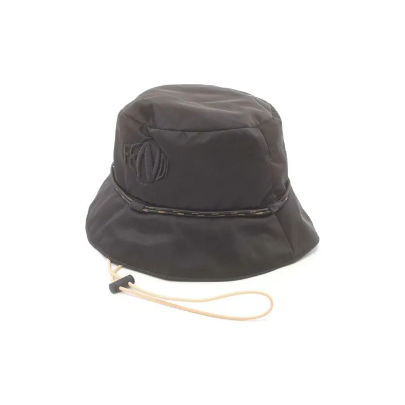 FENDI 2000s Logo-embroidered Bucket Hat-0